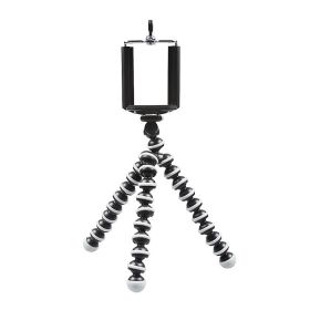 Gorilla Tripod/Mini Tripod For Mobile Phone With Holder For Mobile; Flexible Gorilla Stand For Action Cameras (Color: Black)